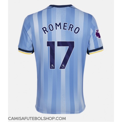 Camisa de time de futebol Tottenham Hotspur Cristian Romero #17 Replicas 2º Equipamento 2024-25 Manga Curta